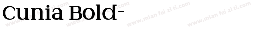Cunia Bold字体转换